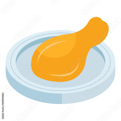 A perfect design icon of drumstick