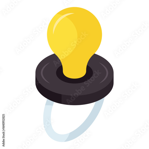 Modern design icon of teether