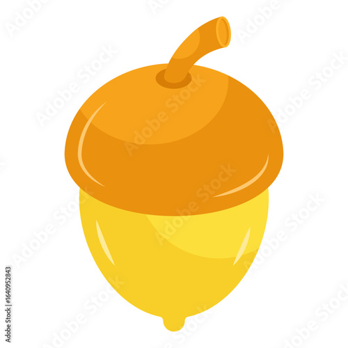A beautiful design icon of acorn fruit