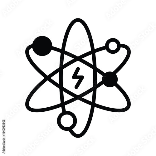 Have a look at this amazing glyph icon of atomic energy