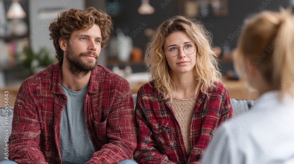 Fototapeta premium Couple Therapy Session: Relationship Counseling, Mental Health