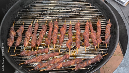 meat on grill