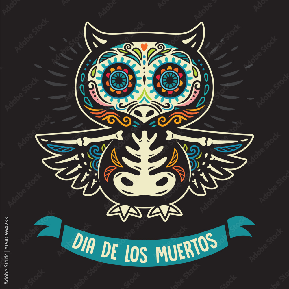 Obraz premium skull with wings