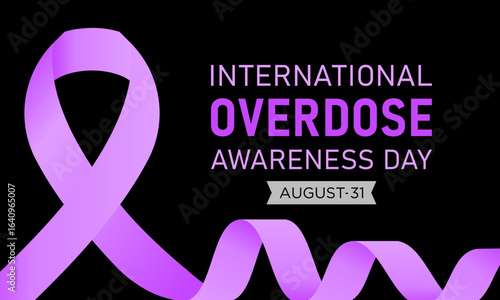 International Overdose Awareness Day, August 31. Vector Illustration Template for Banner, Poster, Greeting Card and Background.