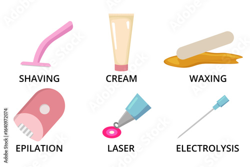 Shaving, cream, waxing, epilation, laser and electrolysis hair removal methods