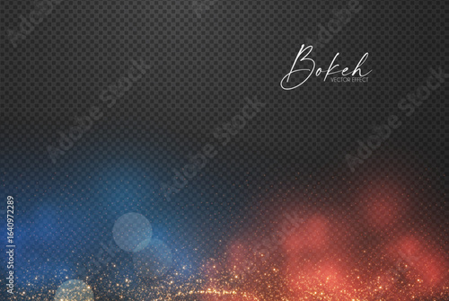 Wallpaper Mural Abstract gold bokeh background with magic fog. Shining transparent light effect. Textured space Torontodigital.ca