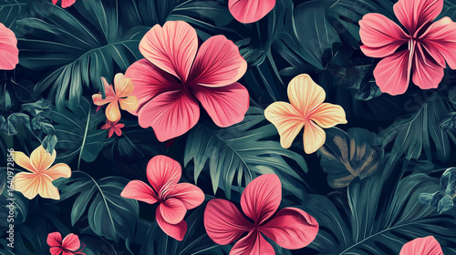 Seamless flower background