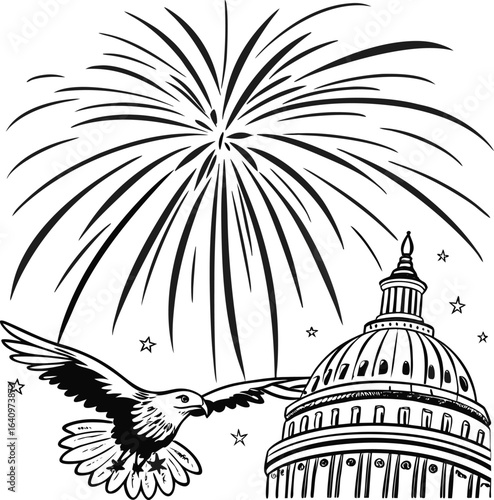 The United States Capitol building is a stunning architectural landmark in Washington, DC, with its iconic dome and neoclassical design symbolizing American government and history