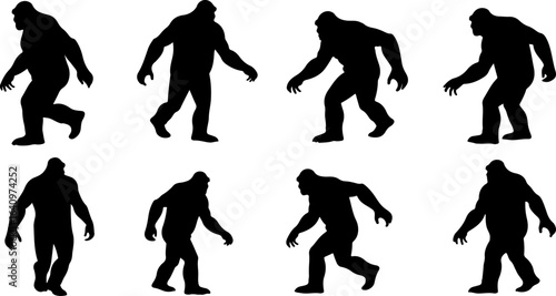 Bigfoot Silhouettes Collection" vector bundle