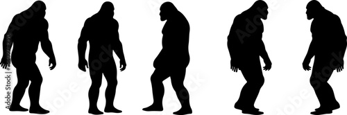 Bigfoot Silhouettes Collection" vector bundle