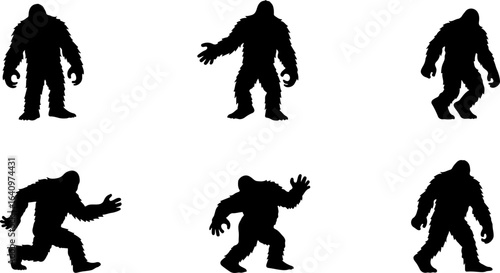 Bigfoot Silhouettes Collection" vector bundle