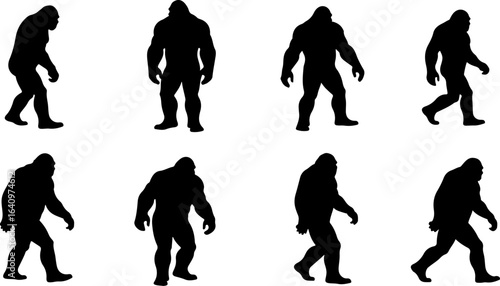 Bigfoot Silhouettes Collection" vector bundle