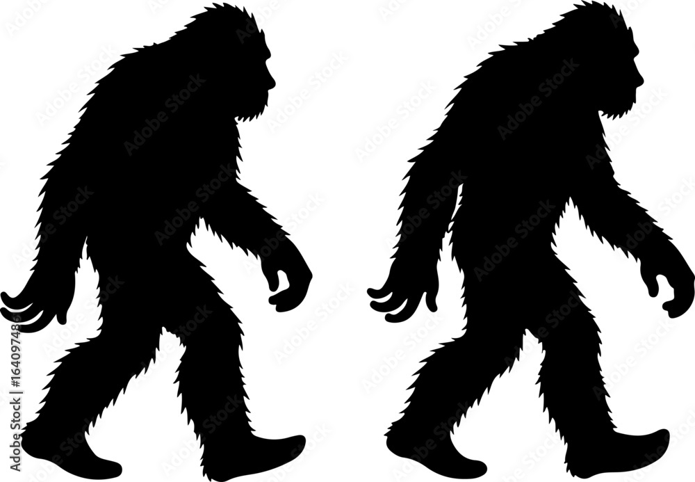 Fototapeta premium Bigfoot Silhouettes Collection