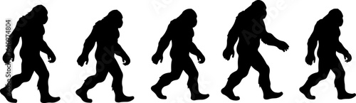 Bigfoot Silhouettes Collection" vector bundle