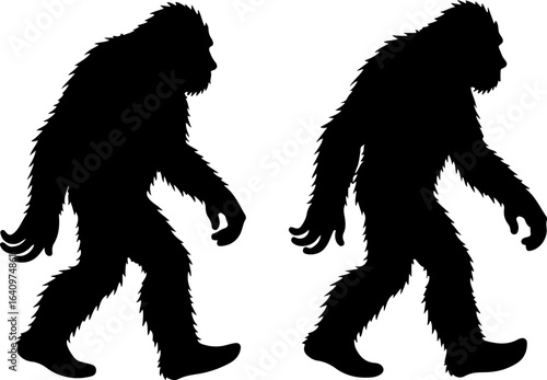 Bigfoot Silhouettes Collection" vector bundle