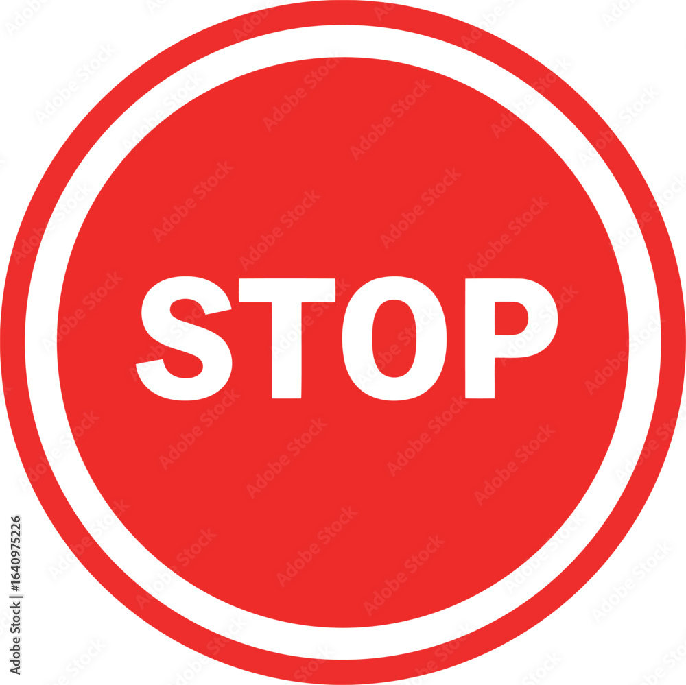 Red stop sign icon Red stop sign icon
