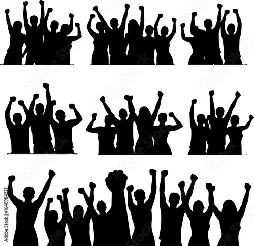 Unity and Strength human rights, activism, social justice vector graphics