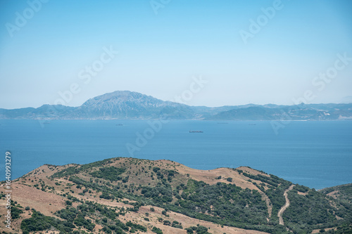 фотографія Gibraltar rock overseeing the Strait of Gibraltar, separating Europe and Africa