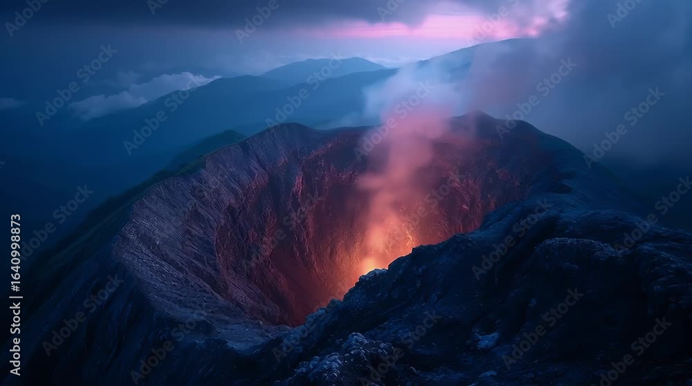 Volcanic Display Majestic Volcanic Display: Witness the raw power and breathtaking ...