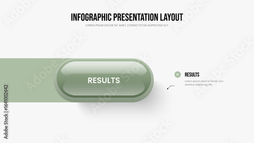 Corporate Plan 1 Option Infographic Frame Layout. Business Proposal One Element Diagram Slide Template. Marketing Strategy Slideshow Design Vector Illustration.