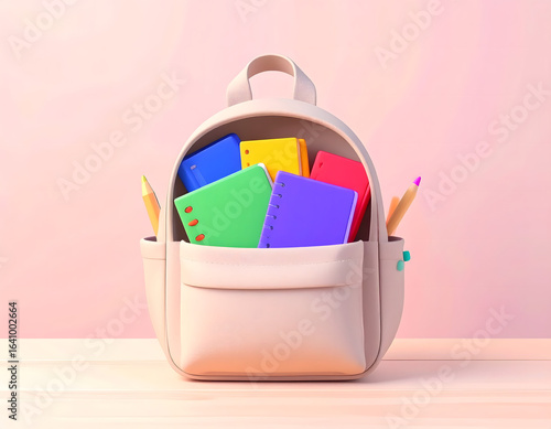 A Flat Lay Composition of School Supplies on a Wooden Desk