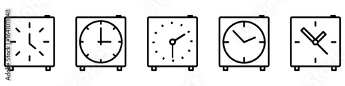 Time icon vector set. clock illustration sign collection. watch symbol.