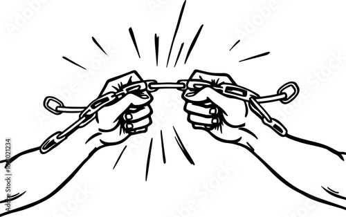 "Unchained: Rise of the Oppressed" vector graphics