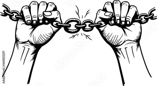 "Unchained: Rise of the Oppressed" vector graphics