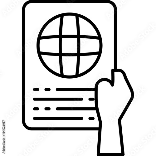 Passport ControlIcon Vector Element