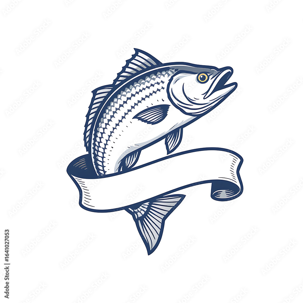 Fototapeta premium fish on a white background
