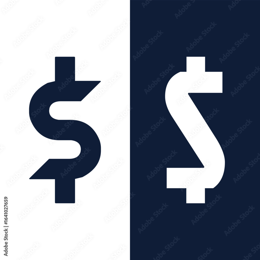 Fototapeta premium Dollar Icon Vector Art, Icons, and Graphics.