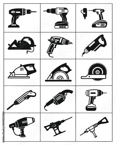 Power tools collection drill sander