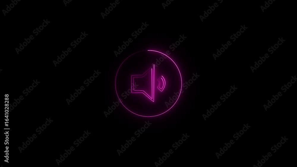 Neon glowing green and blue color loudspeaker icon animation in black background. Abstract neon loudspeaker technology and sound icon.4k neon icon video. Neon glowing green and blue color loudspeaker icon animation in black background. Abstract neon loudspeaker technology and sound icon.4k neon icon video.