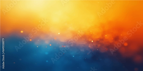 Vibrant abstract background glows with the warmth of a fiery sunset and the texture of swirling orange clouds