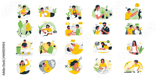 Daily Activity Illustration