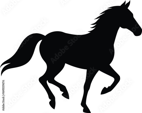 Galloping Horse Silhouette Icon