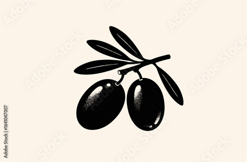 olive branch with olives