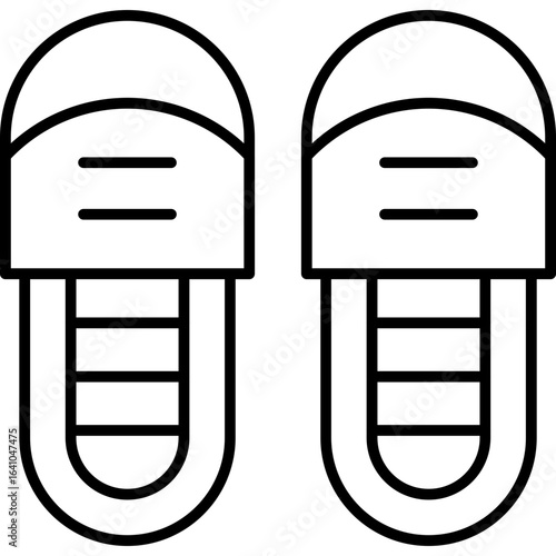 Flip Flops Icon Vector Element