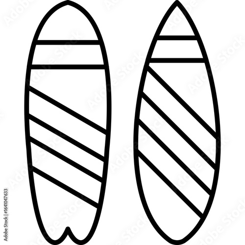 Surfboard Icon Vector Element