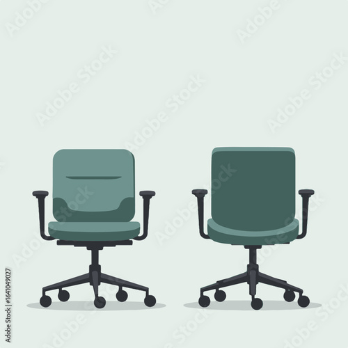 office chair and table