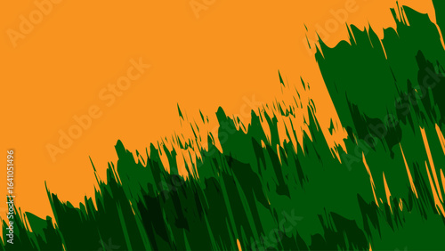 green grunge background. brushes stroke banner