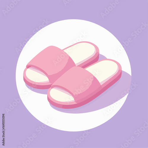 flat illustration of a pair of women's sandals