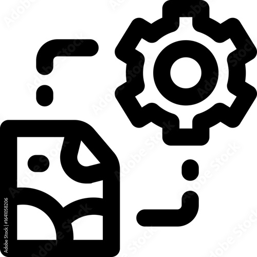 generate line icon. Clean and minimalist vector icon for websites, mobile apps, presentations, and logos. Fully scalable and customizable for any project.