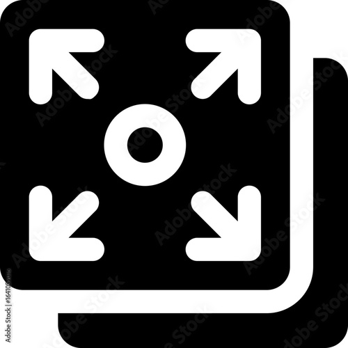 Fotografía full screen glyph icon