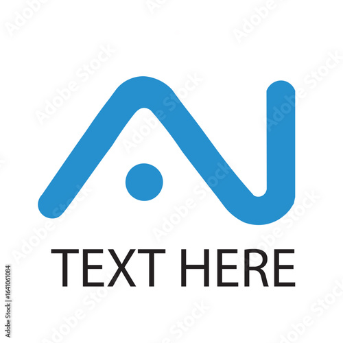 Ai letter logo design illustration vector art