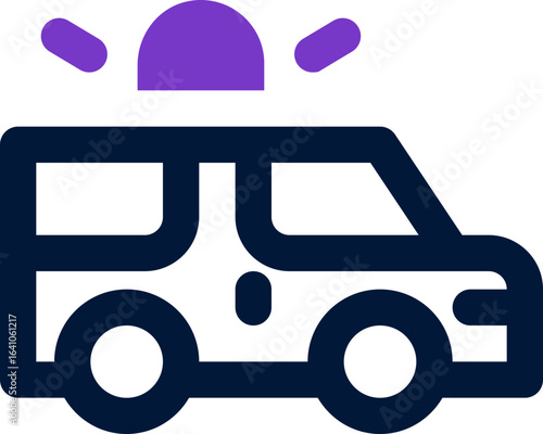 ambulance duotone icon. Sleek and modern vector icon for websites, mobile apps, marketing materials, and corporate design. Fully scalable and ready to use.
