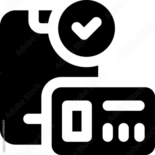 online payment glyph icon. Strong and solid vector icon for websites, mobile interfaces, presentations, and visual branding. High quality and easy to edit.