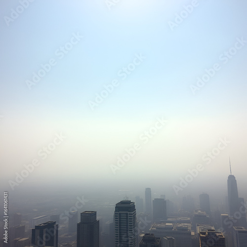 Wallpaper Mural Toxic air, hazy city skyline, suffocating smog, harsh sunlight Torontodigital.ca