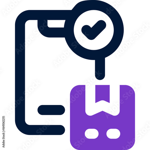 online order duotone icon. Sleek and modern vector icon for websites, mobile apps, marketing materials, and corporate design. Fully scalable and ready to use.