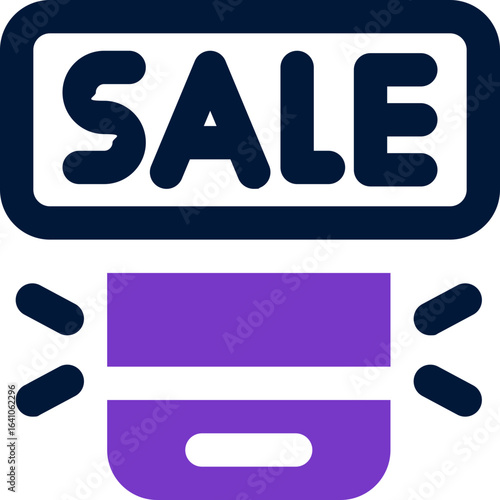sale duotone icon. Sleek and modern vector icon for websites, mobile apps, marketing materials, and corporate design. Fully scalable and ready to use.